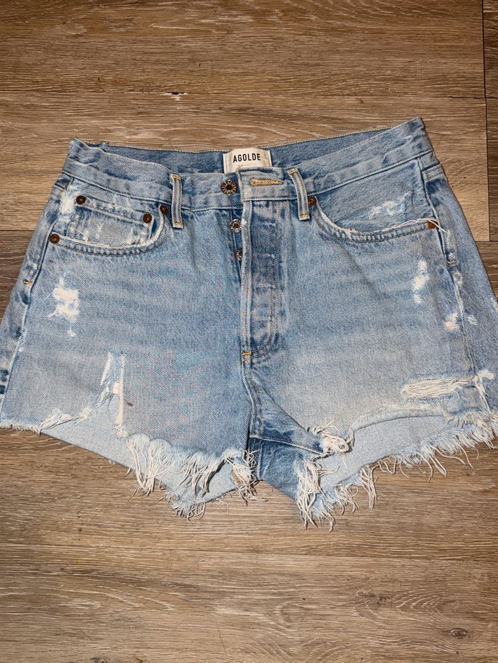 agolde jean shorts